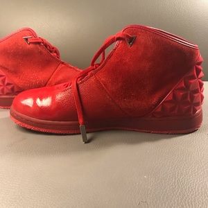 Special Edition Suede Nike Air Jordans in Red